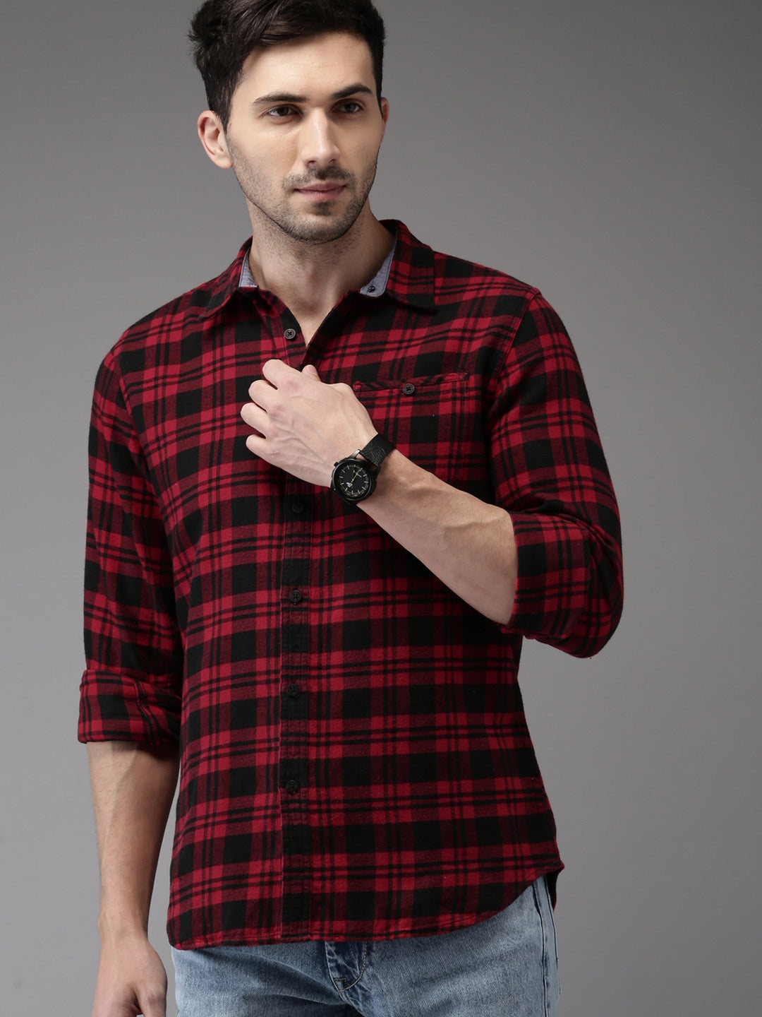 Chequered Red Shirt testing