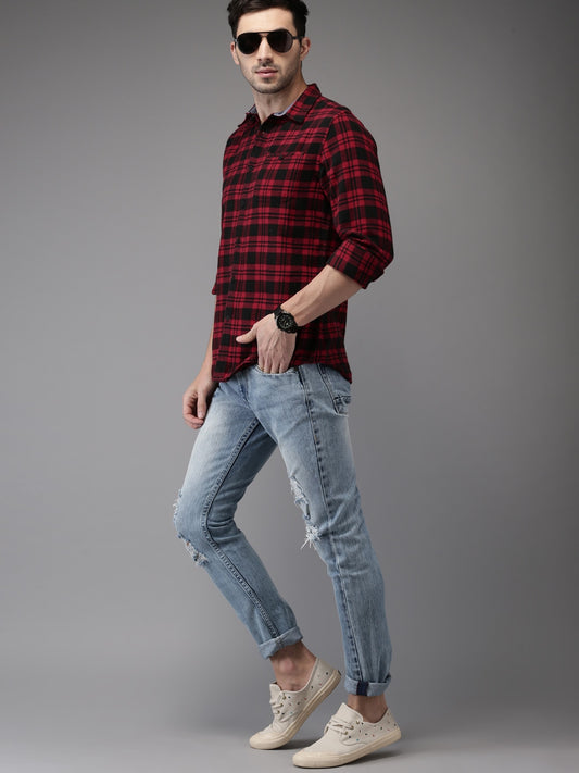 Chequered Red Shirt testing